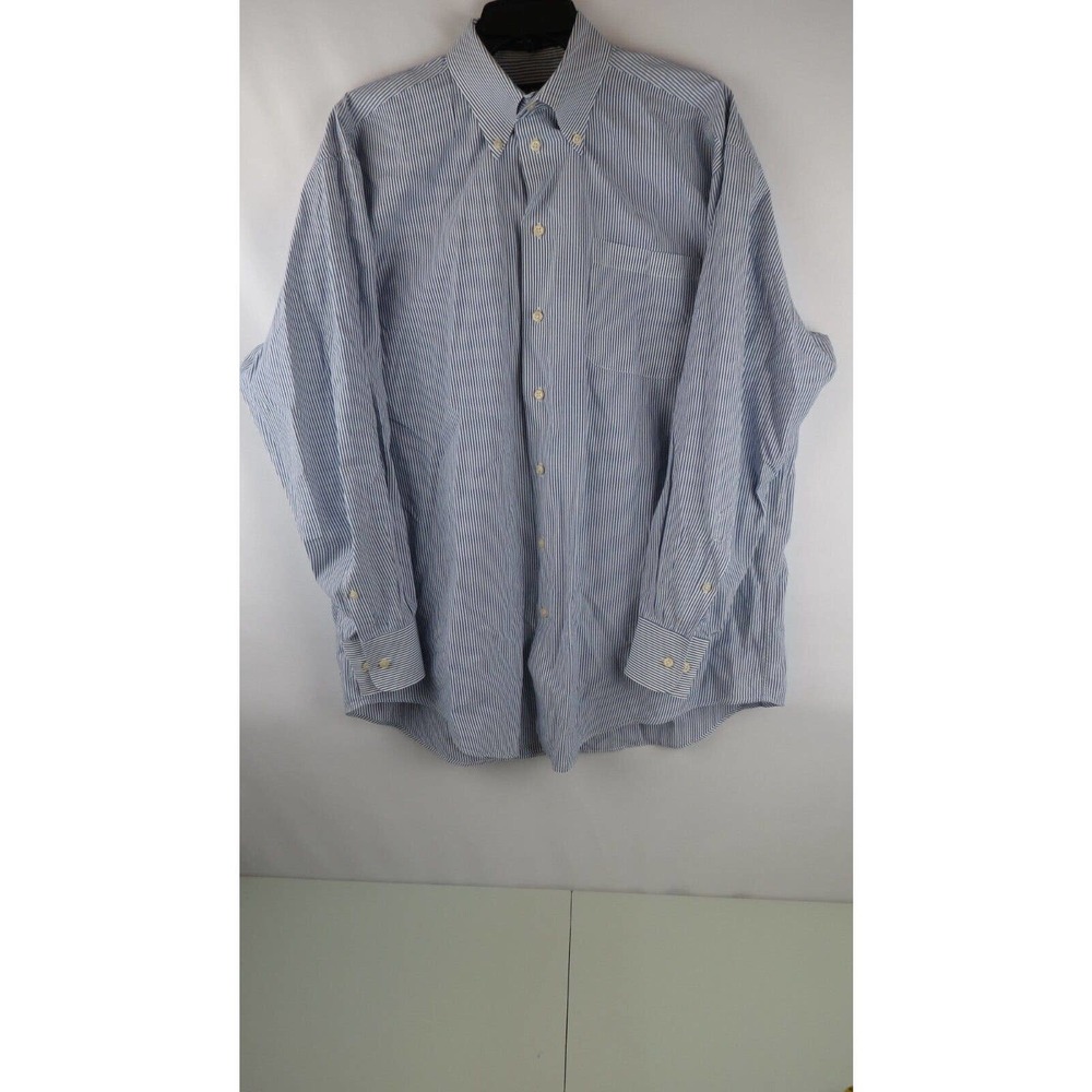 Nautica Long Sleeve Dress Shirt 100% Cotton 16 1/2 Neck 32/33